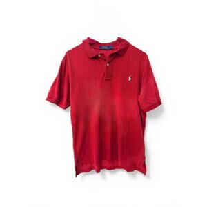 Polo Ralph Lauren Red Polo Shirt Mens Large Short Sleeve Classic Fit